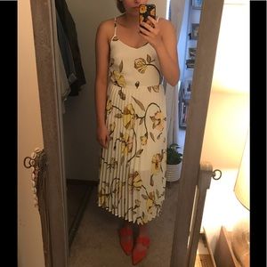 A New Day Pleated Midi Dress